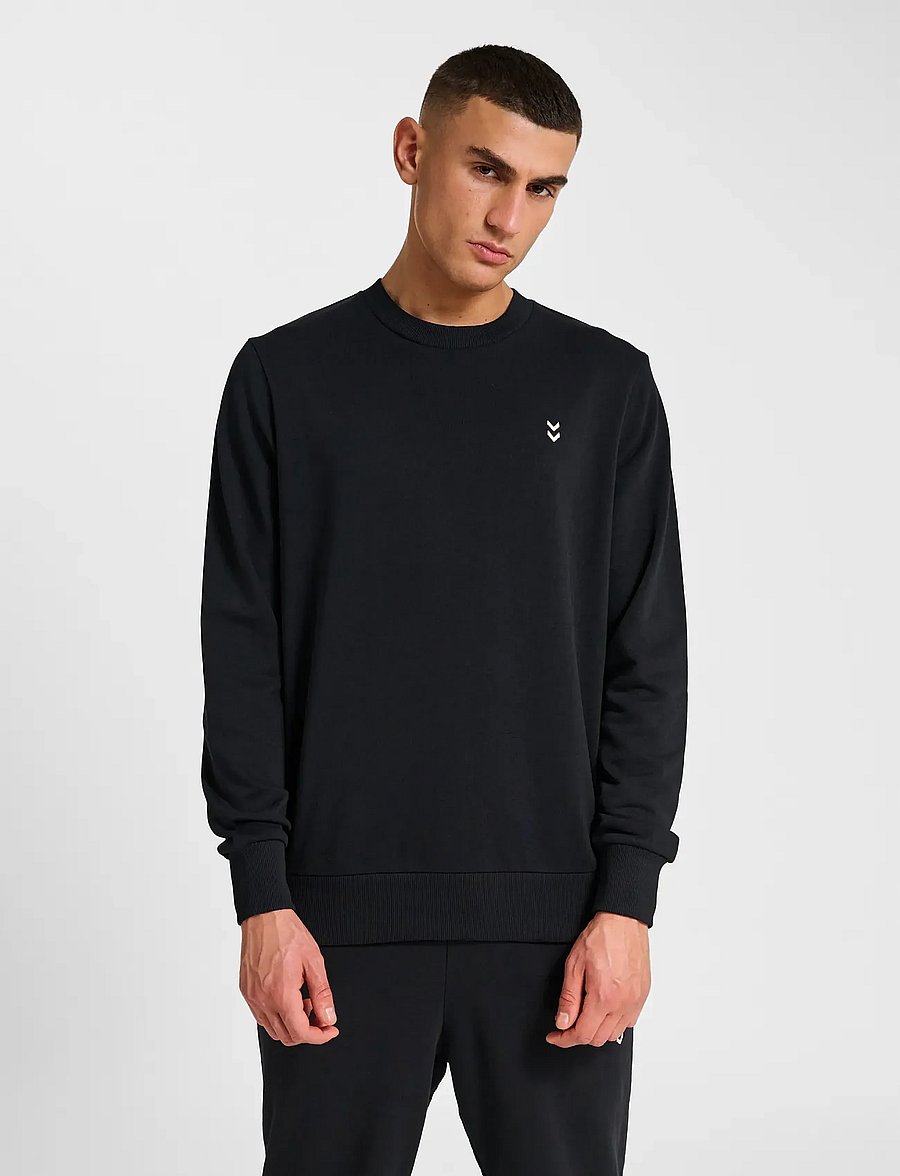 Hummel - hmlPULSE SWEAT CREWNECK - sweatshirts - black - 0