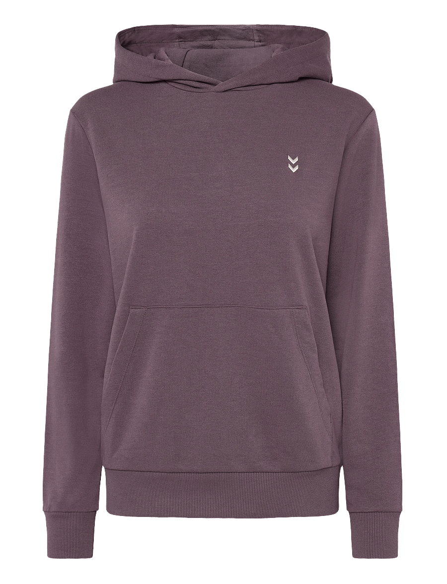 Hummel - hmlPULSE W SWEAT HOODIE - hoodies - black plum - 0