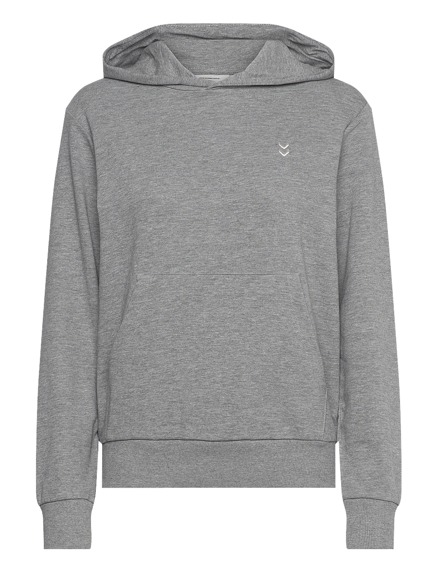 Hummel - hmlPULSE W SWEAT HOODIE - hoodies - grey melange - 0