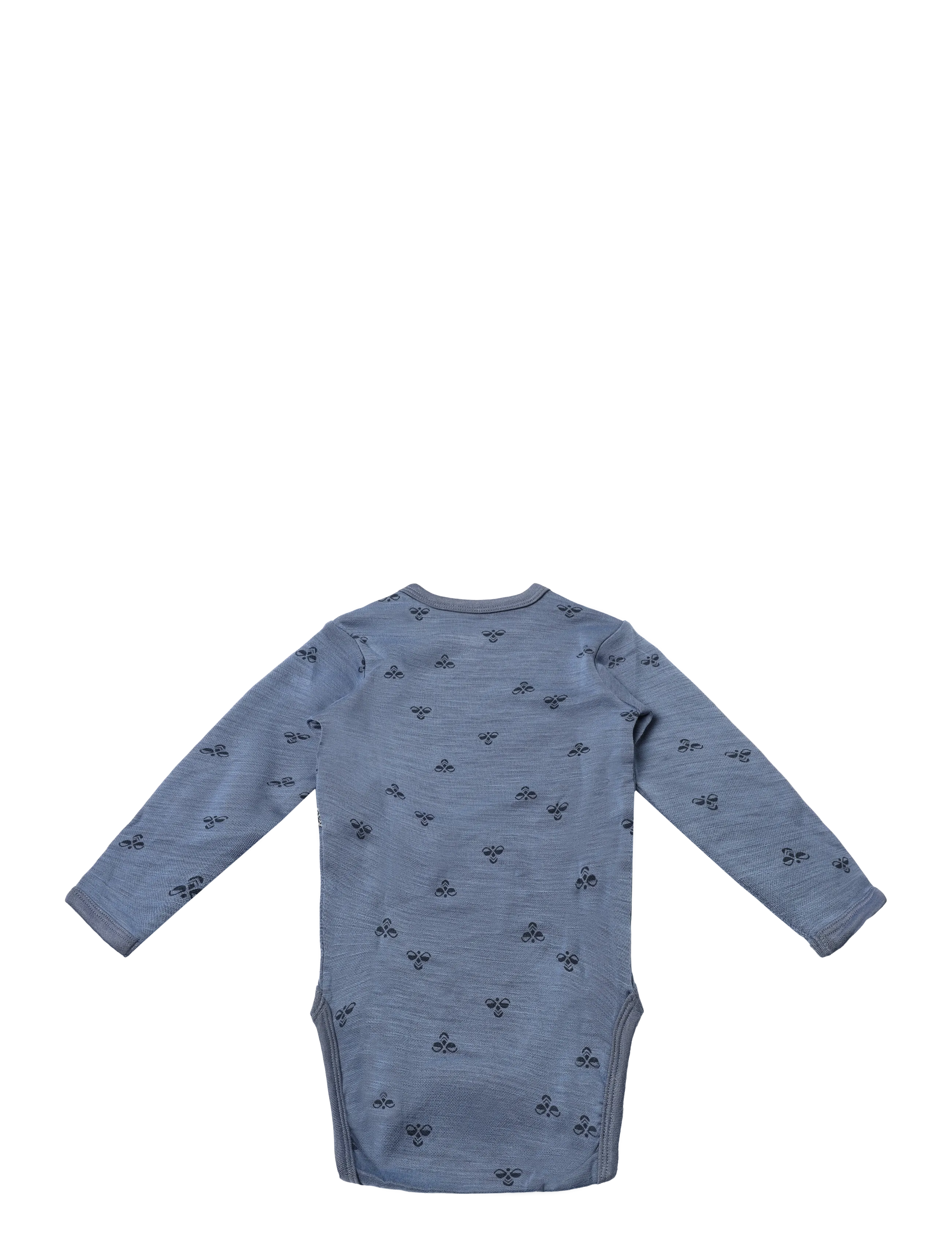 Hummel - hmlMINI WOOL BODY L/S - uldundertøj baby - flint stone - 1