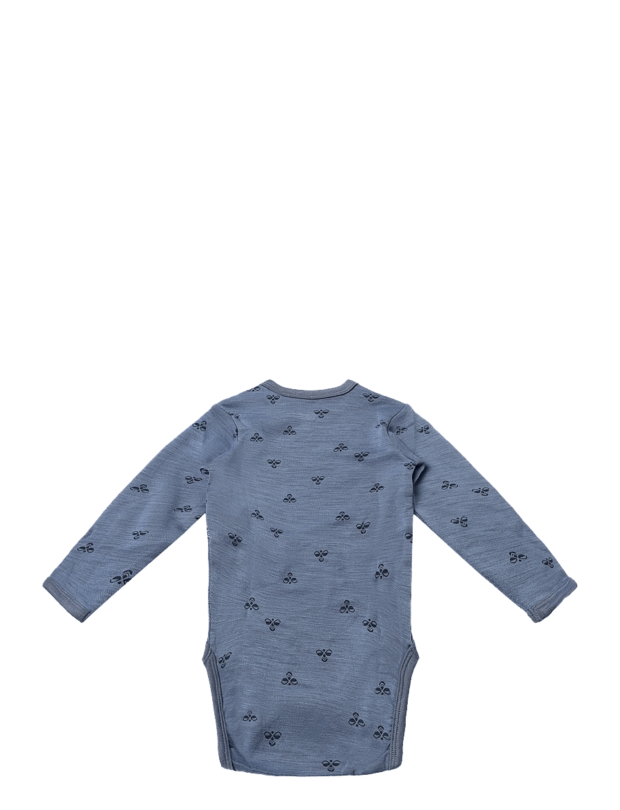 Hummel - hmlMINI WOOL BODY L/S - beebi alusriided - flint stone - 1