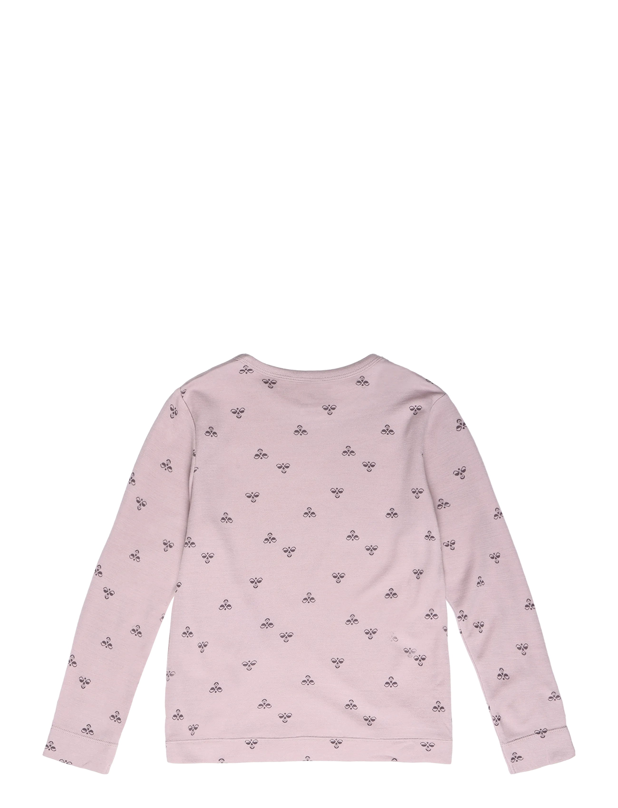 Hummel - hmlMINI WOOL T-SHIRT L/S - långärmade t-shirts - cloud gray - 1