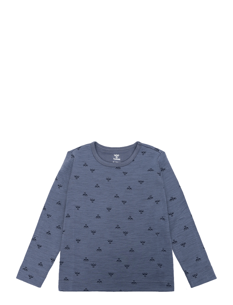 Hummel - hmlMINI WOOL T-SHIRT L/S - langärmelig - flint stone - 0
