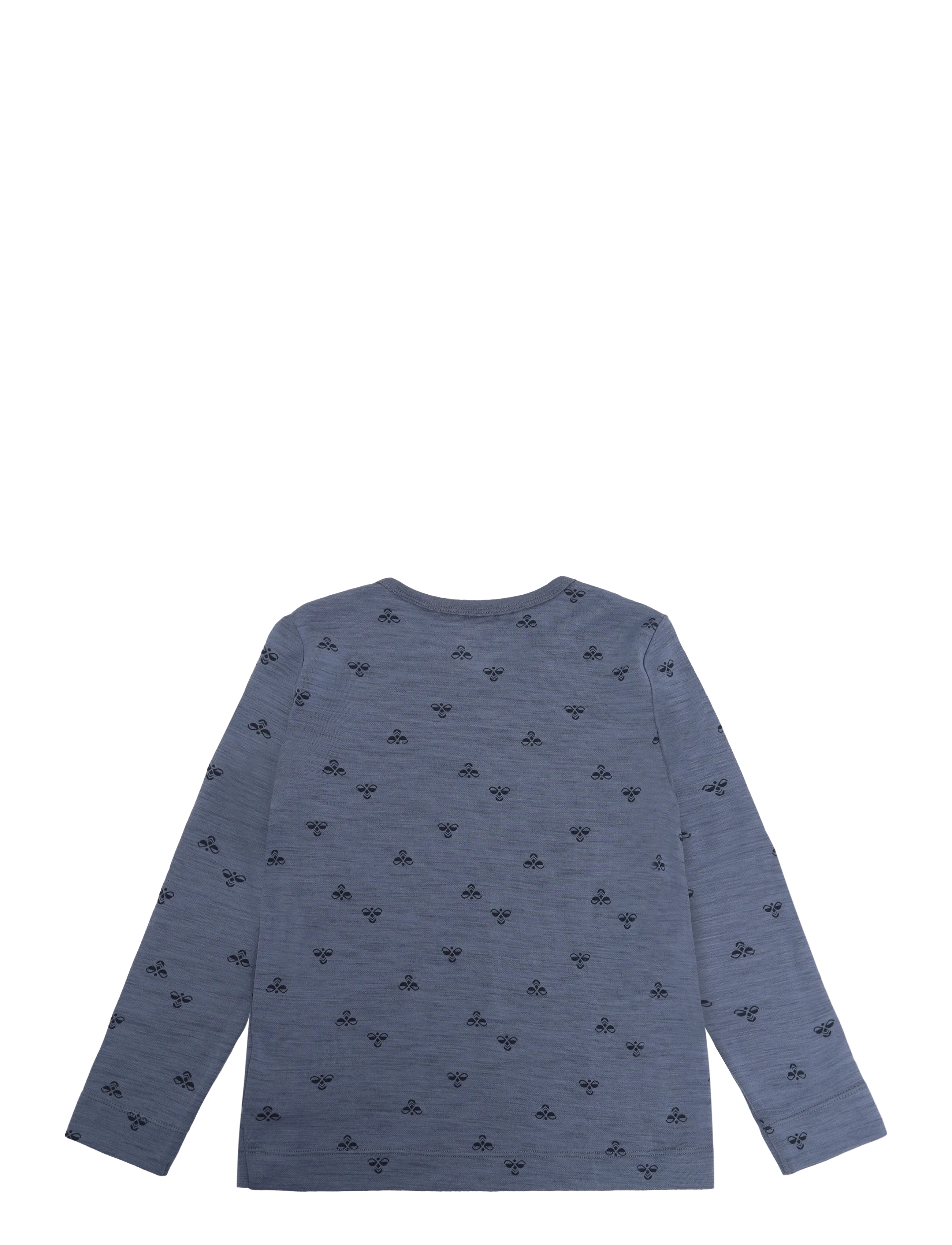 Hummel - hmlMINI WOOL T-SHIRT L/S - langærmede t-shirts - flint stone - 1