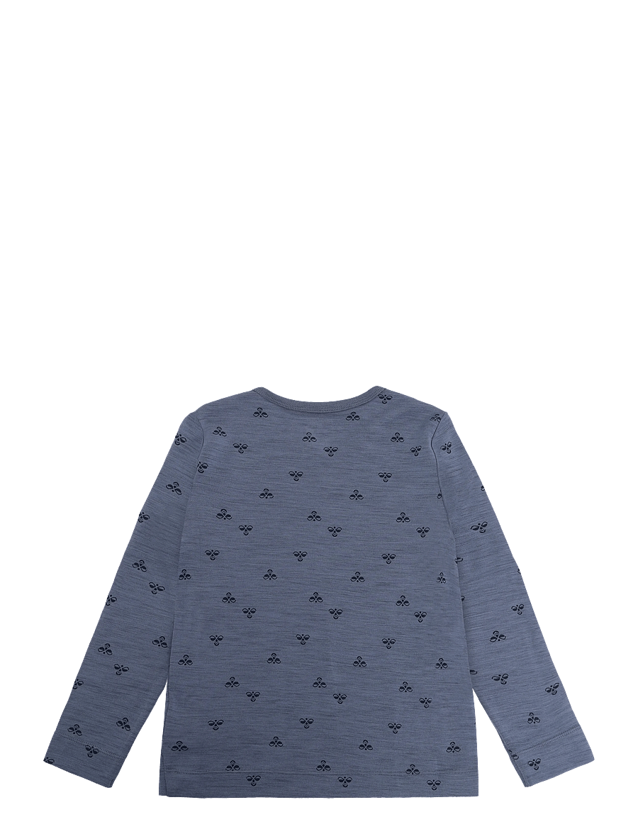 Hummel - hmlMINI WOOL T-SHIRT L/S - langärmelig - flint stone - 1