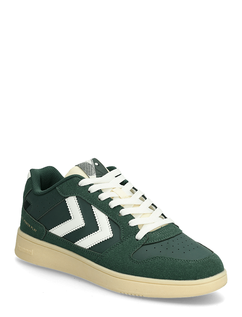 Hummel - ST. POWER PLAY SP - sporta apavi ar zemu augšdaļu - dark green - 0
