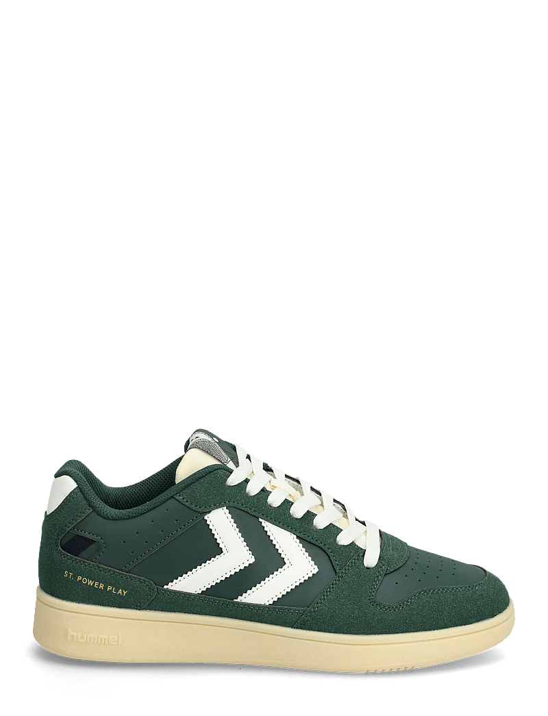 Hummel - ST. POWER PLAY SP - sporta apavi ar zemu augšdaļu - dark green - 1