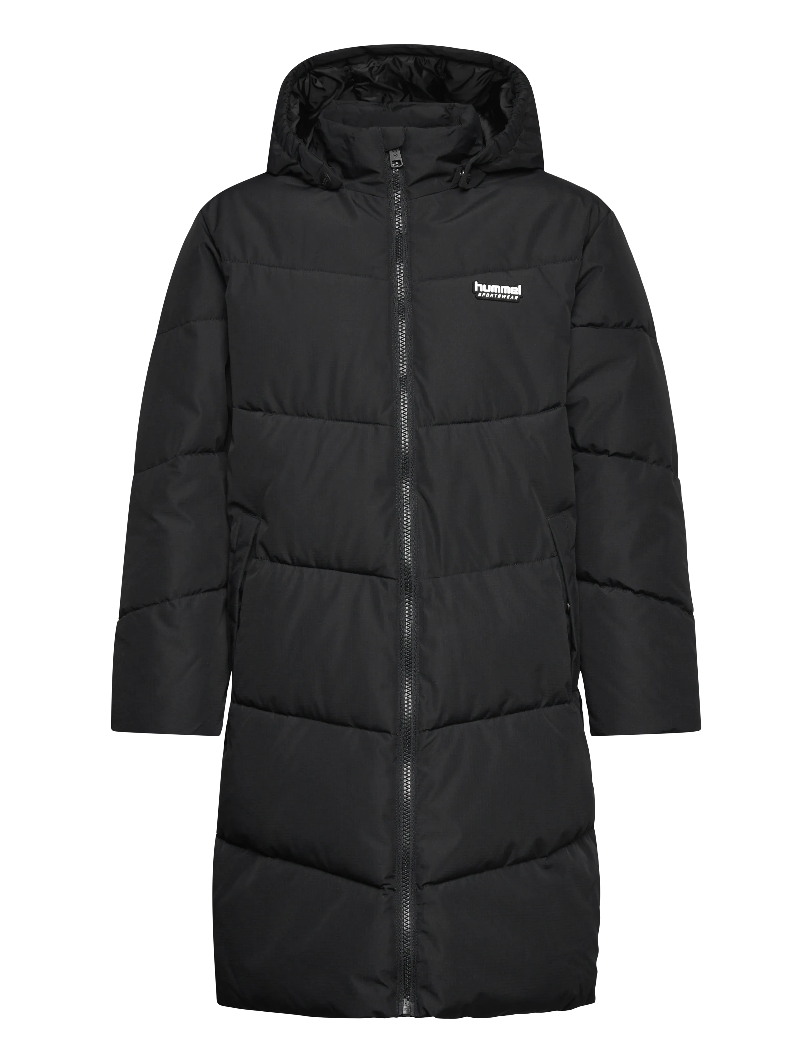 Hummel hmlJR PUFFER LONG JACKET - Talvejope - BLACK / black