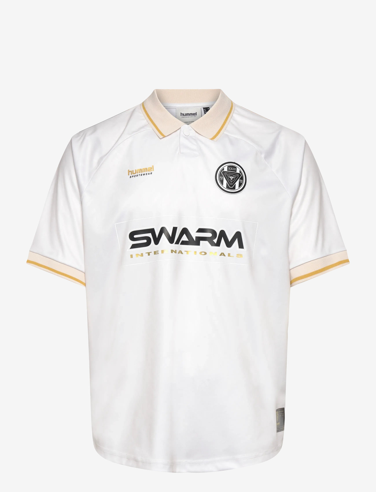Hummel - hmlLOOSE BAY SOCCER JERSEY S/S - football shirts - blanc de blanc - 0