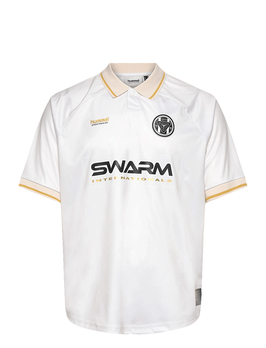 Hummel - hmlLOOSE BAY SOCCER JERSEY S/S - t-särgid - blanc de blanc - 0