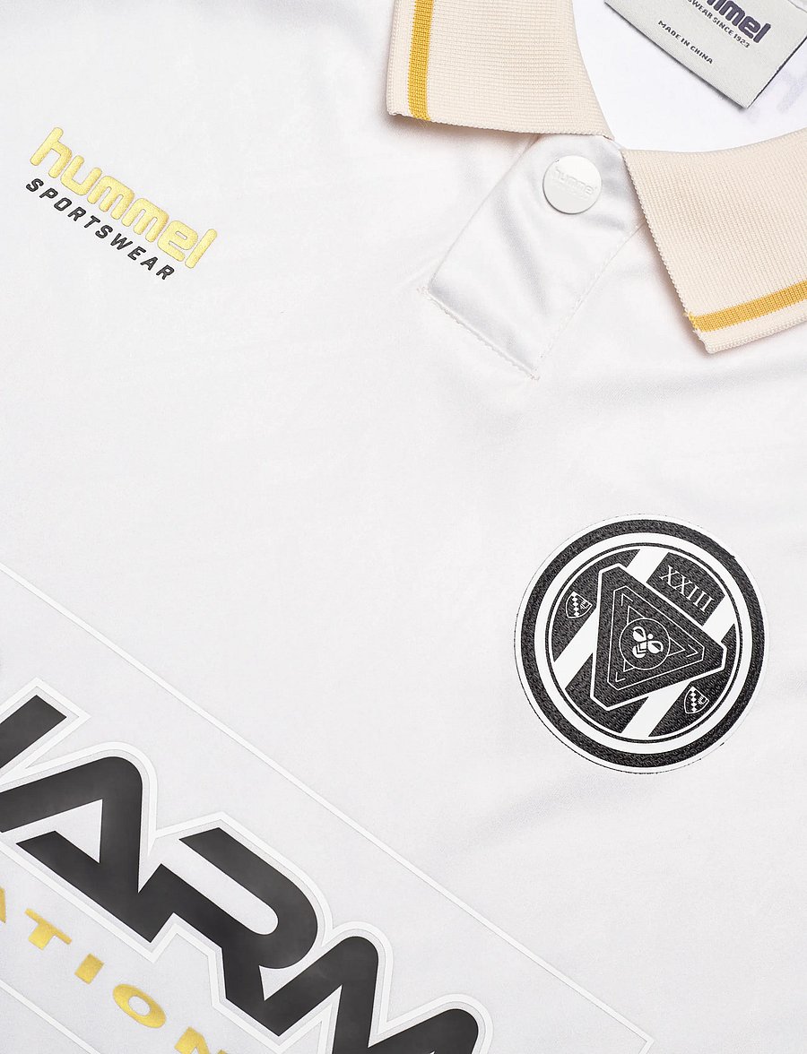 Hummel - hmlLOOSE BAY SOCCER JERSEY S/S - t-särgid - blanc de blanc - 2