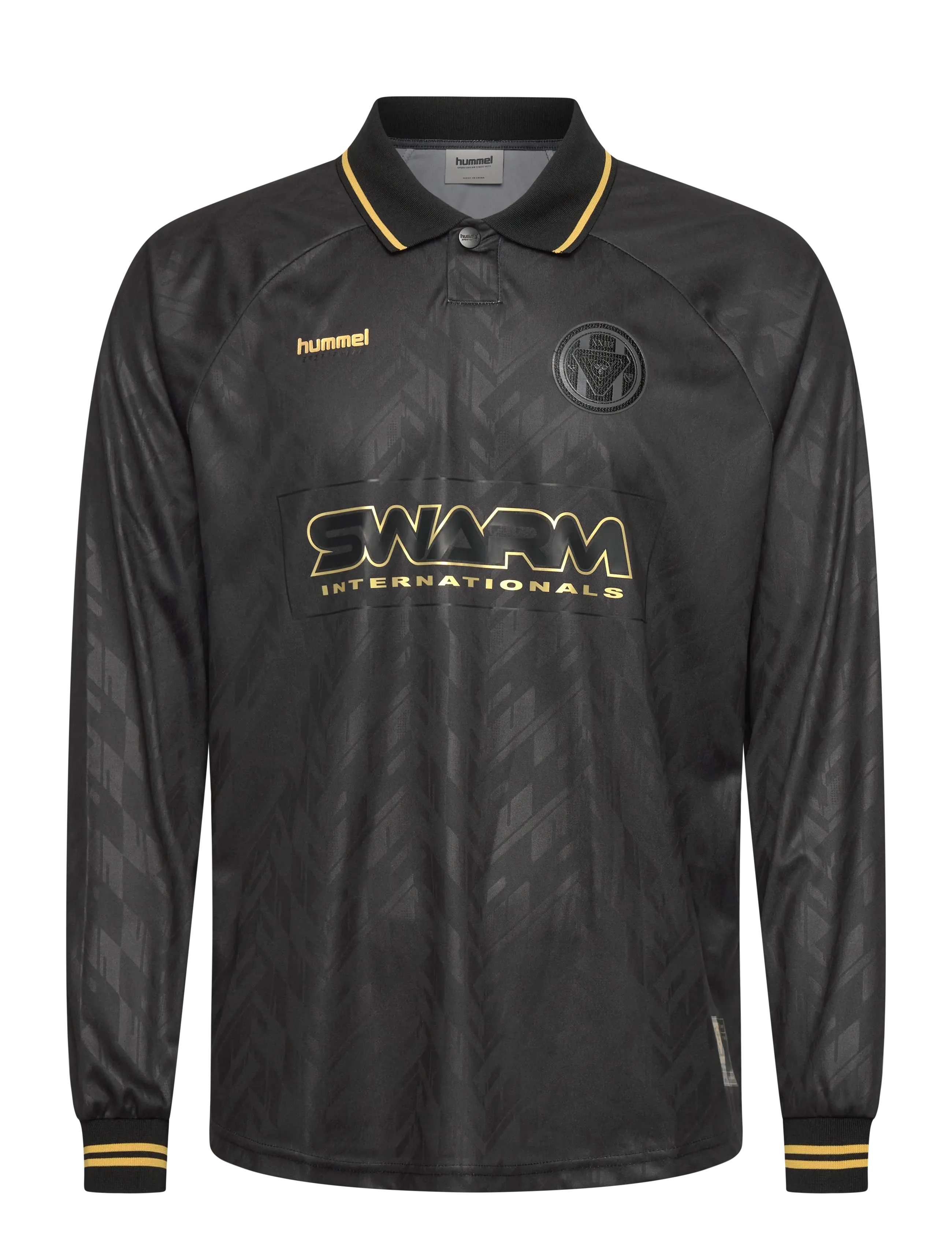 Hummel hmlLOOSE BAY SOCCER JERSEY L/S - Deals - BLACK / black