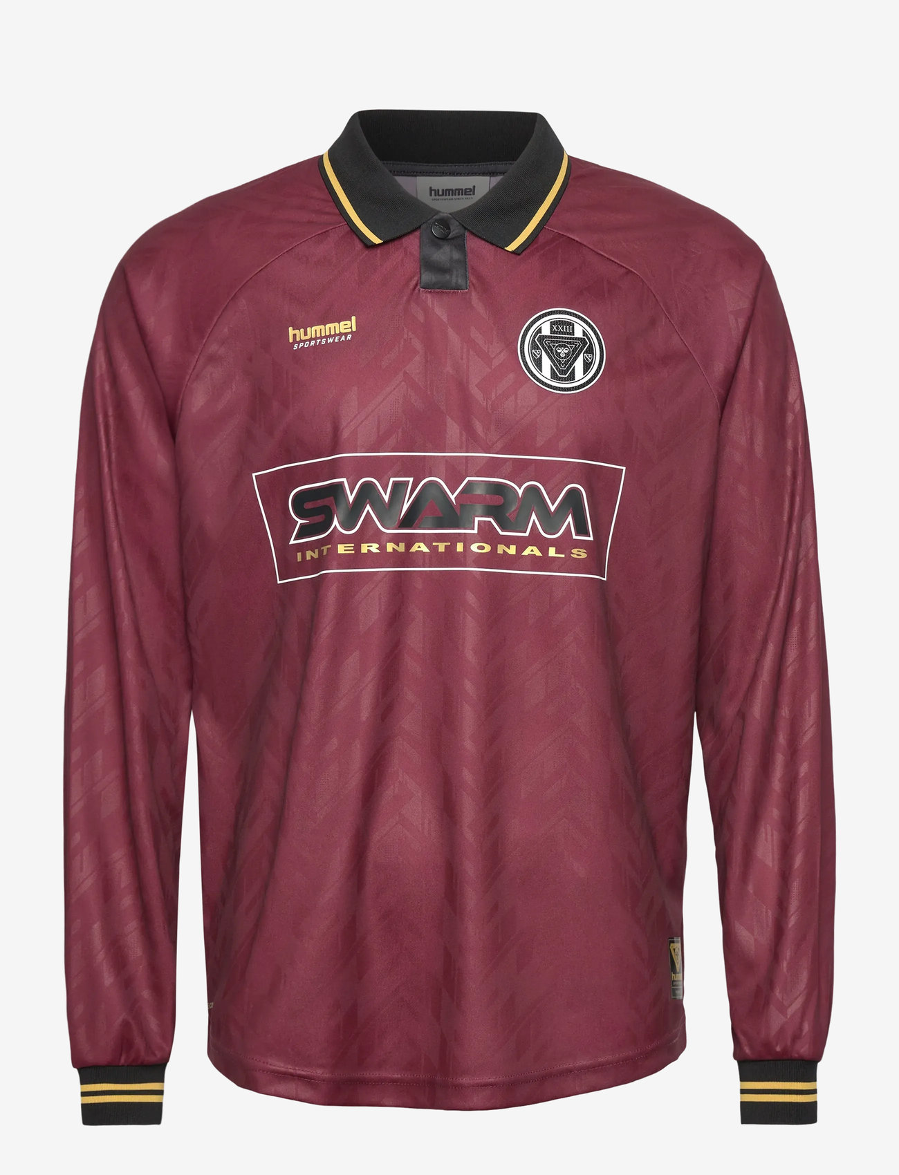 Hummel - hmlLOOSE BAY SOCCER JERSEY L/S - football shirts - syrah - 0