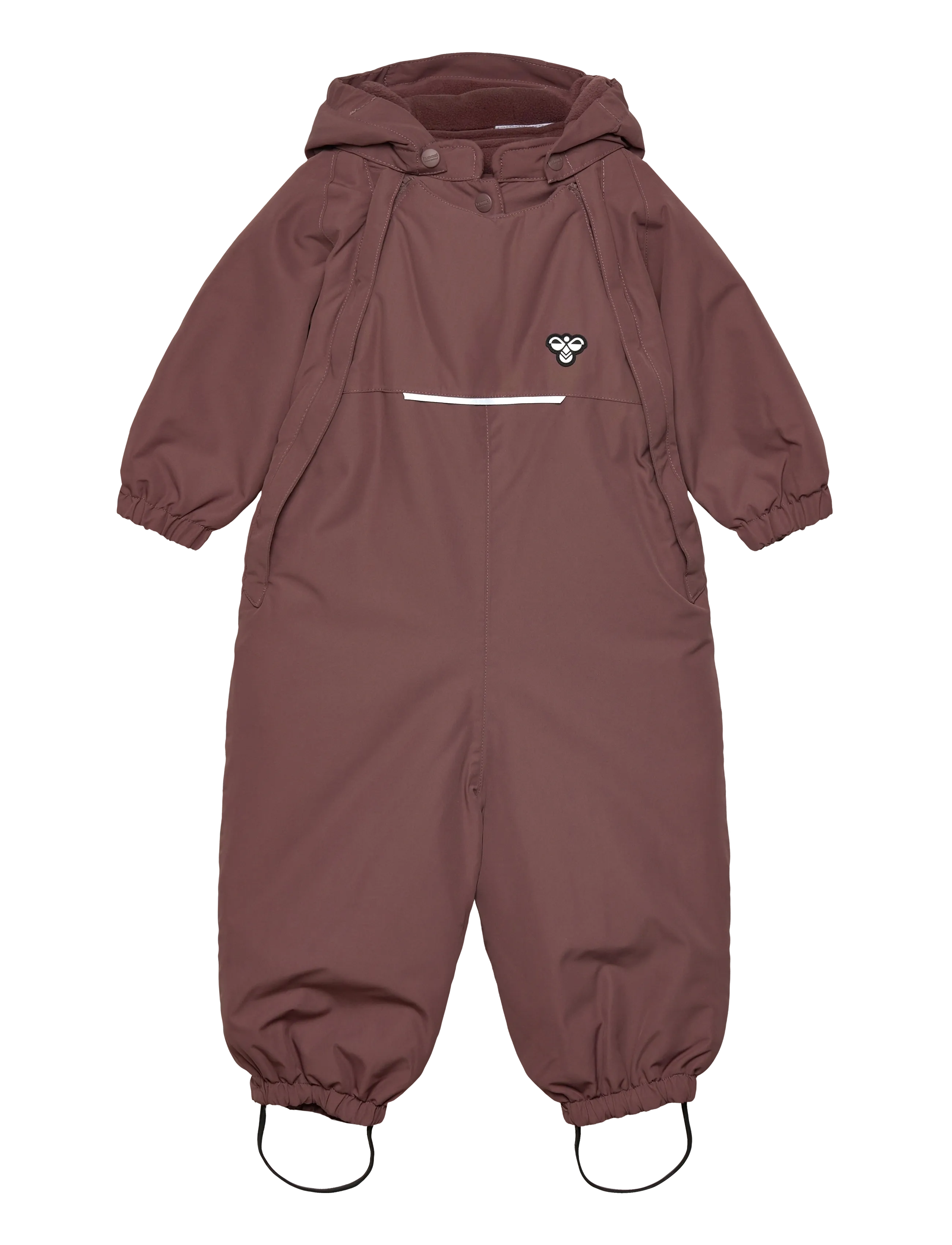 Hummel hmlMINI SNOWSUIT WP 10K - Vinteroverall - PEPPERCORN / burgundy