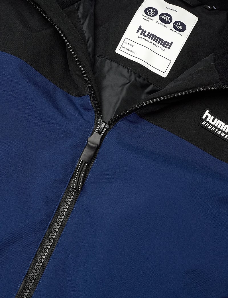 Hummel - hmlJR BLOCK SNOWSUIT WP - virsdrēbes - estate blue - 2