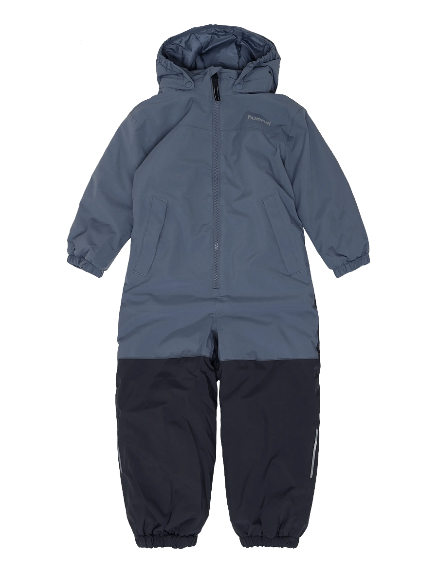 Hummel - hmlJR BLOCK SNOWSUIT WP - overtøj - flint stone - 0