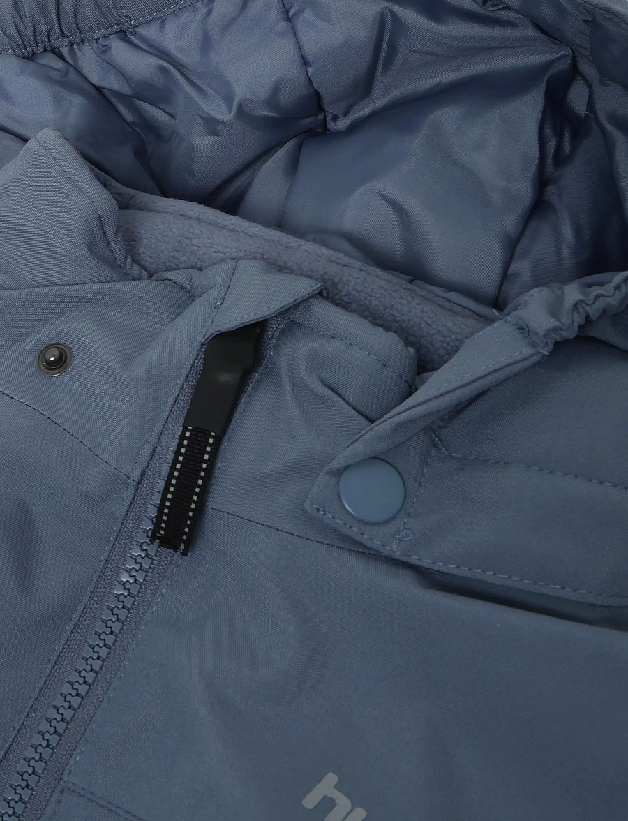 Hummel - hmlJR BLOCK SNOWSUIT WP - overtøj - flint stone - 2