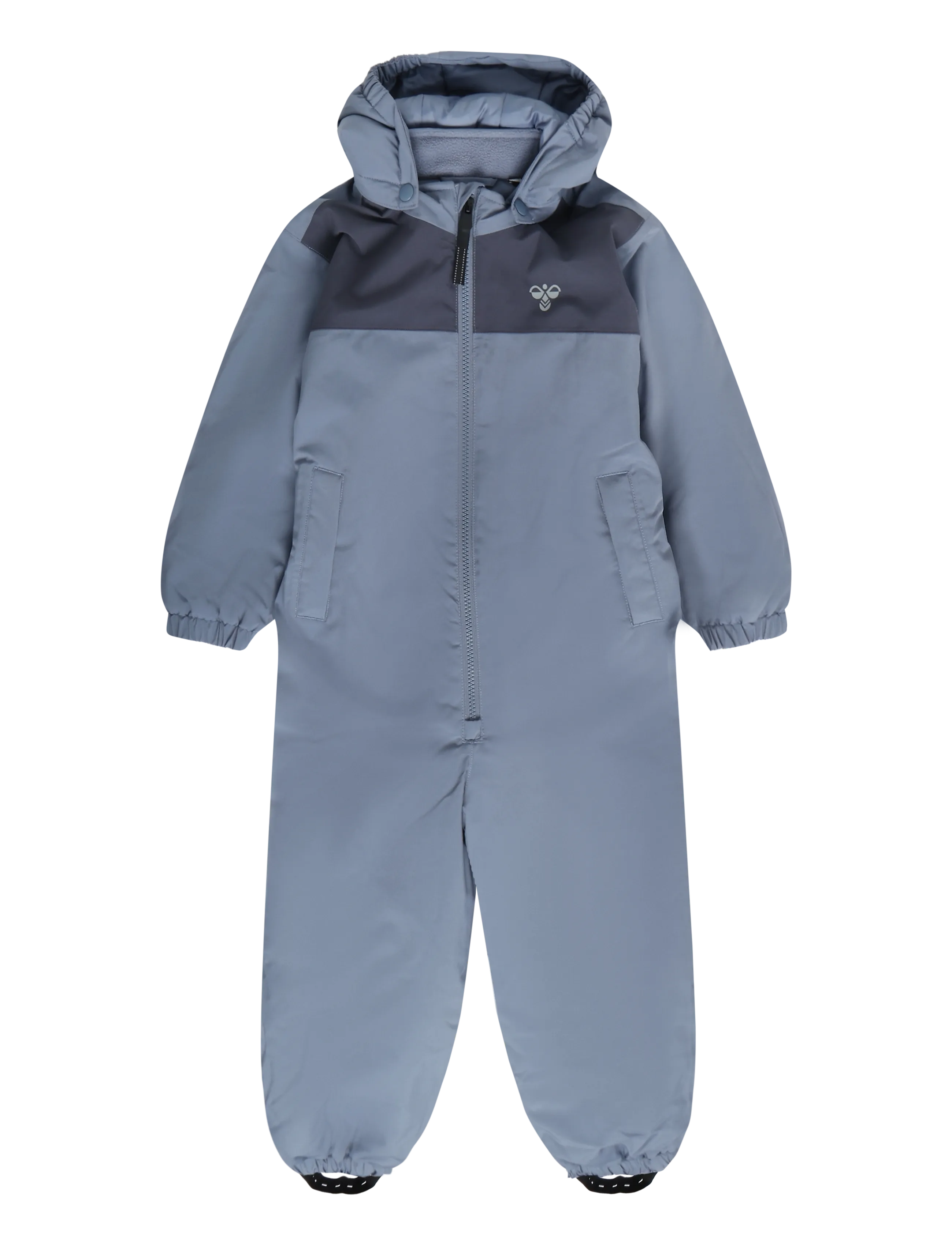 Hummel hmlMINI BLOCK SNOWSUIT WP - Vinteroverall - FLINT STONE / blue