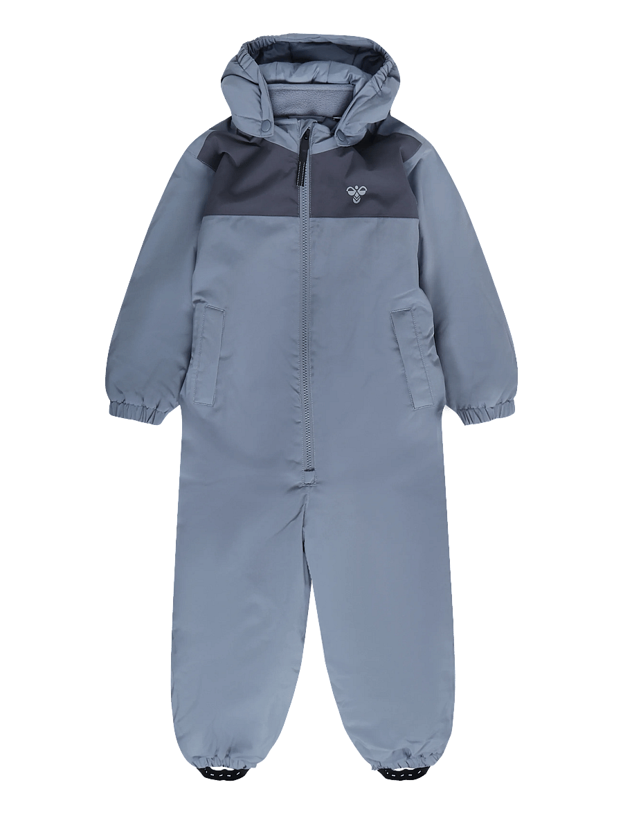 Hummel - hmlMINI BLOCK SNOWSUIT WP - outerwear - flint stone - 0
