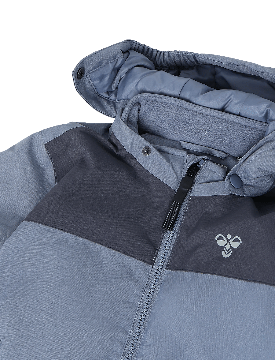 Hummel - hmlMINI BLOCK SNOWSUIT WP - outerwear - flint stone - 2