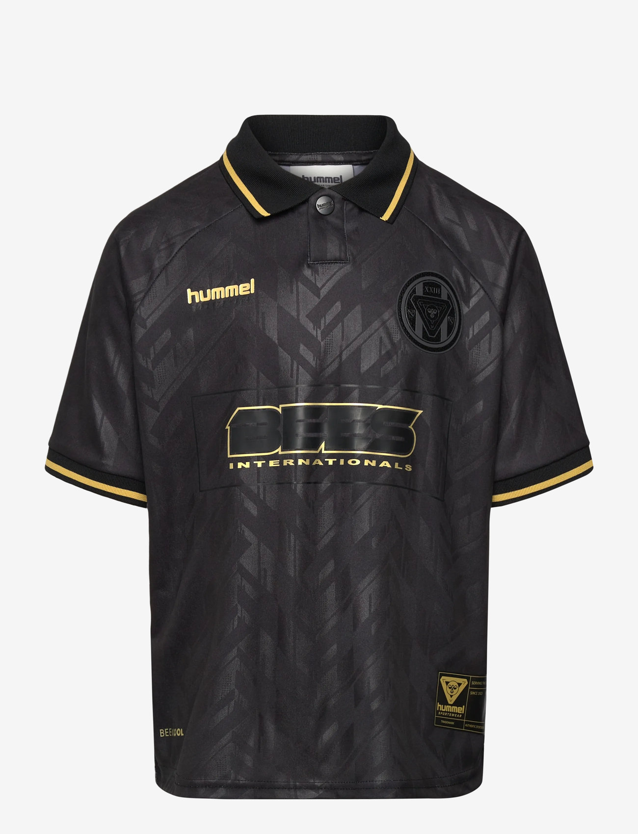 Hummel - hmlJR LOOSE BAY SOCCER JERSEY S/S - sports tops - black - 0