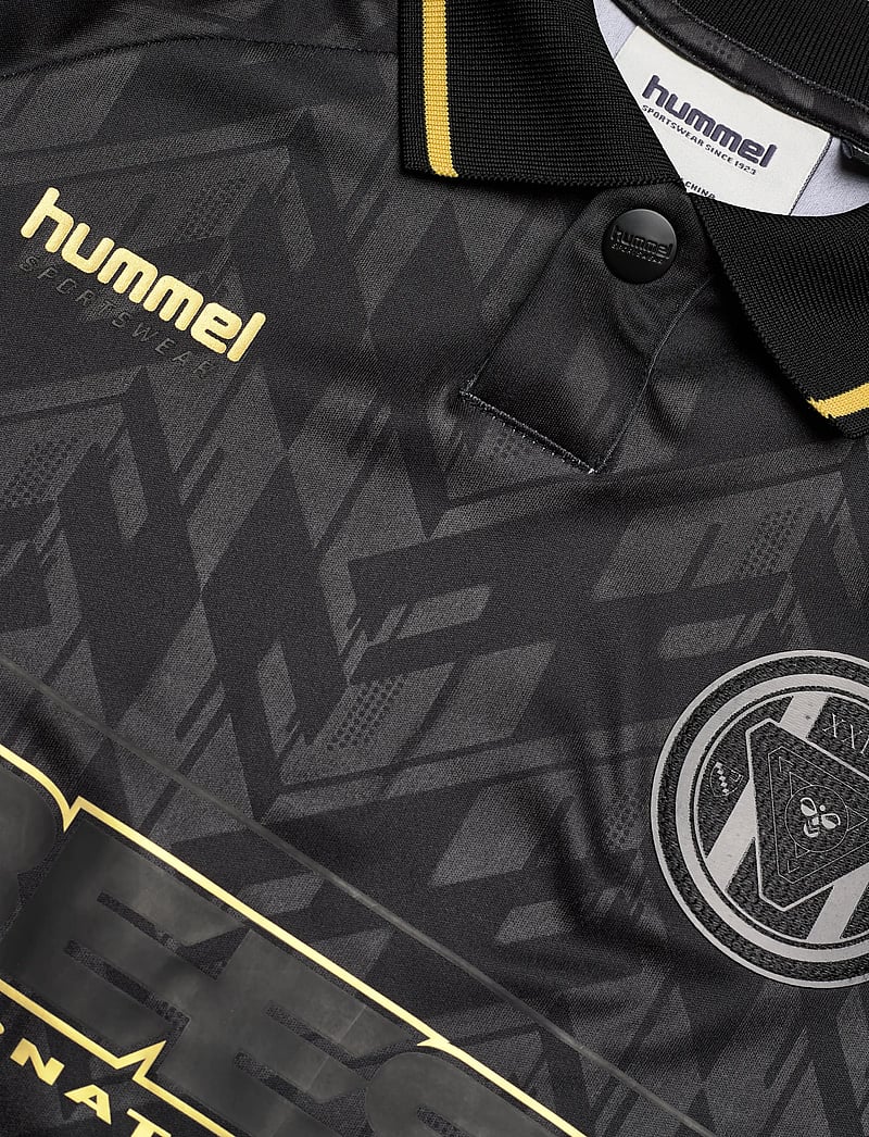 Hummel - hmlJR LOOSE BAY SOCCER JERSEY S/S - sports tops - black - 2