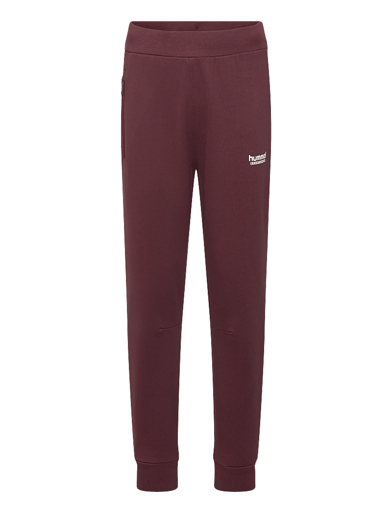 Hummel - hmlJR REGULAR ADJ WAIST PANTS - sportiska stila bikses - vineyard wine - 0