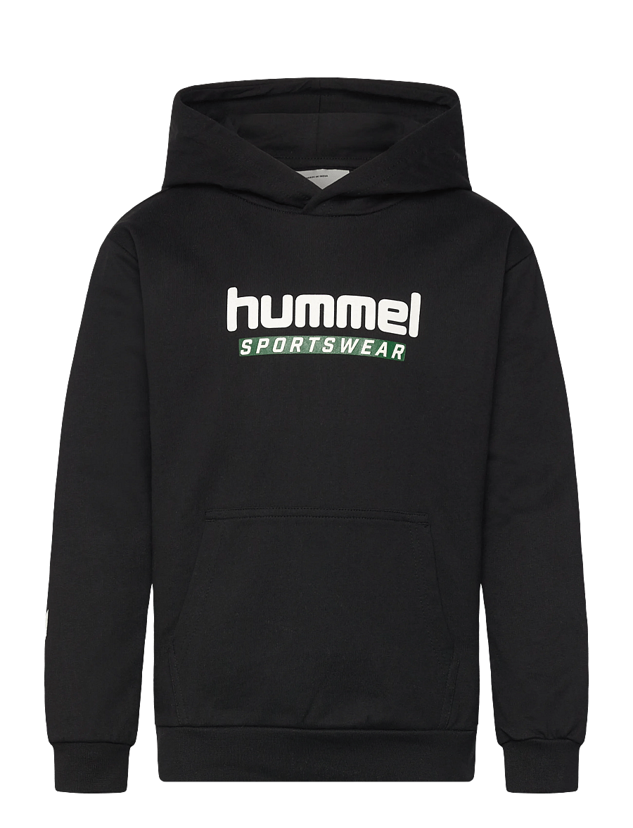 Hummel - hmlJR LOGO HOODIE - kapuutsiga dressipluusid - black - 0