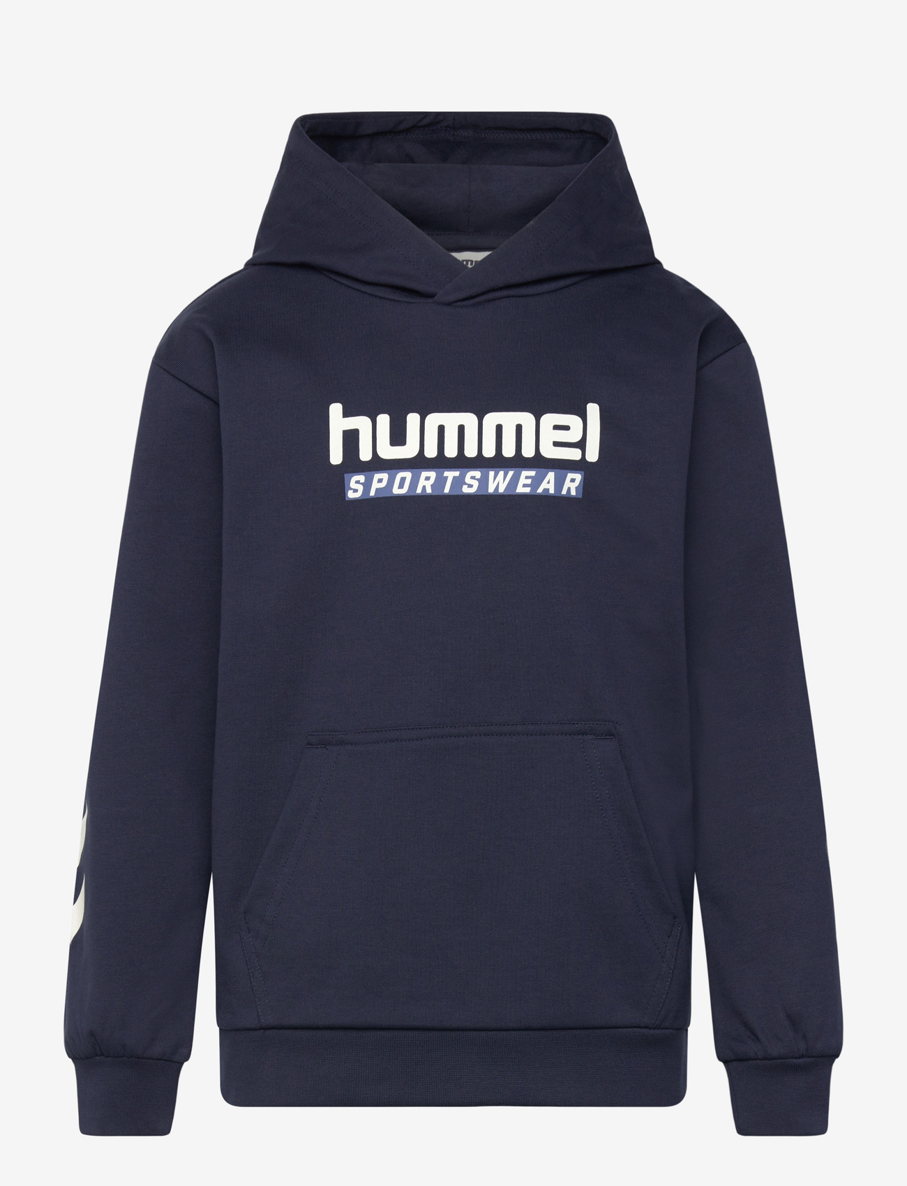 Hummel - hmlJR LOGO HOODIE - huvtröjor - dress blues - 0