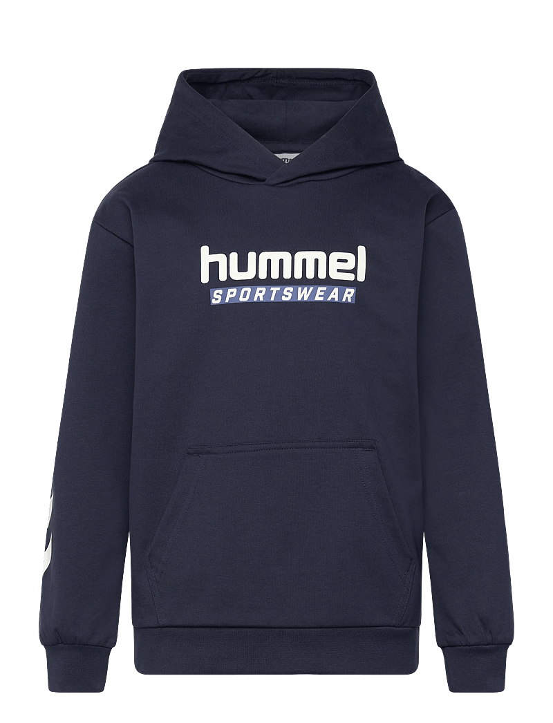 Hummel - hmlJR LOGO HOODIE - huvtröjor - dress blues - 0