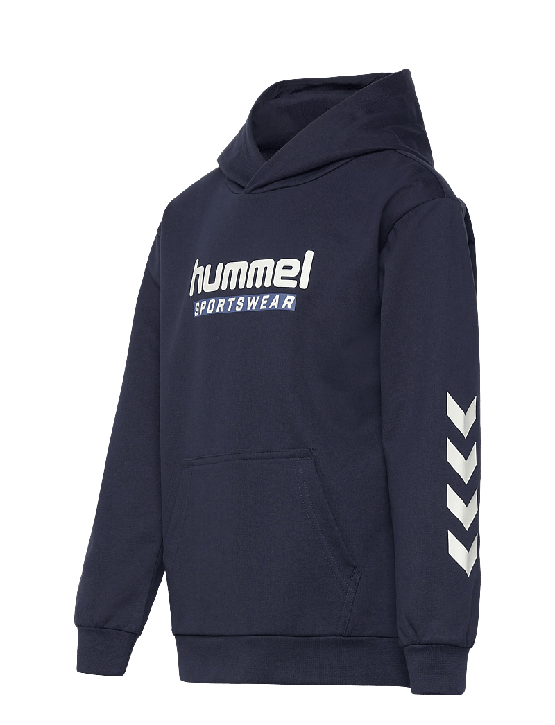 Hummel - hmlJR LOGO HOODIE - huvtröjor - dress blues - 2