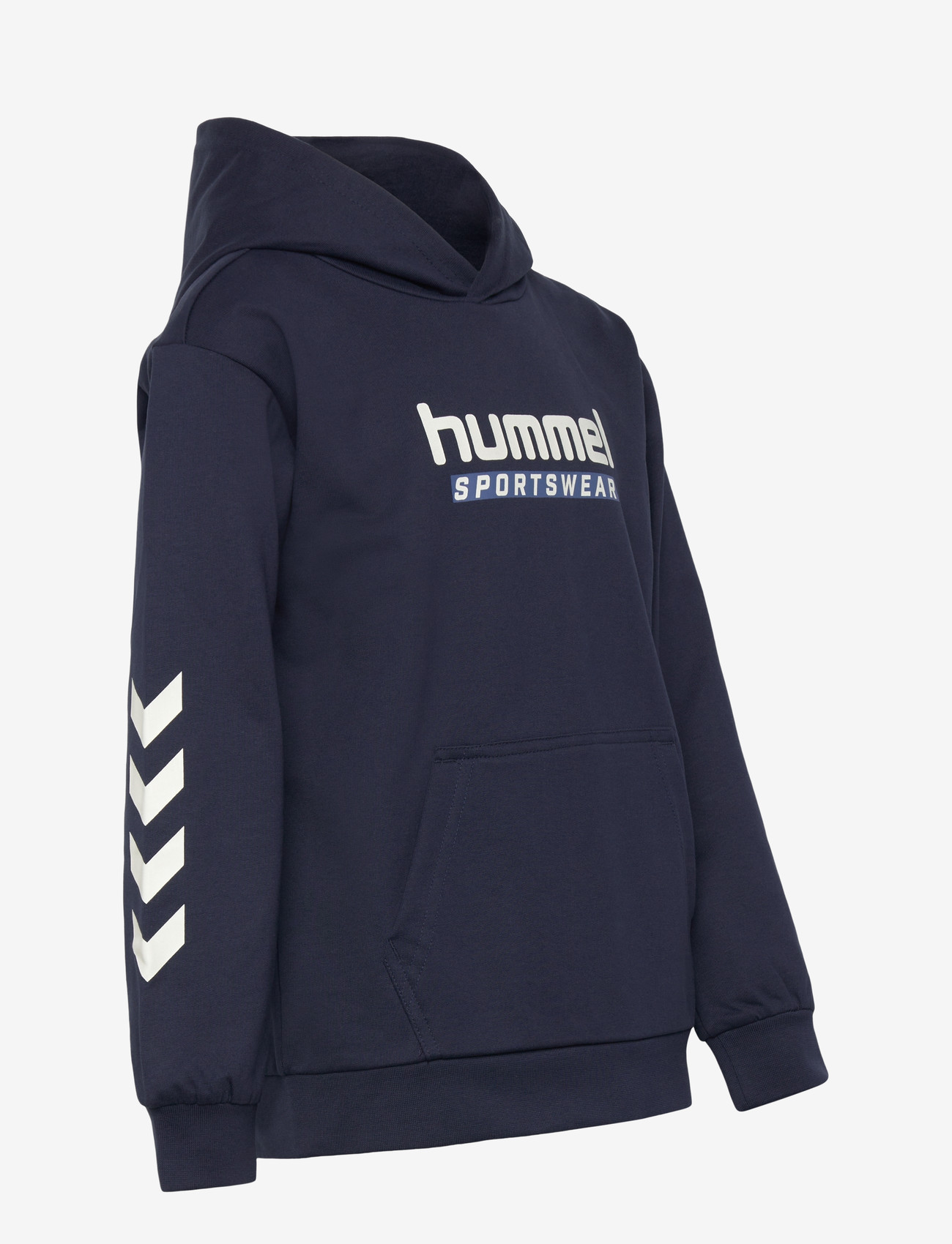 Hummel - hmlJR LOGO HOODIE - huvtröjor - dress blues - 3