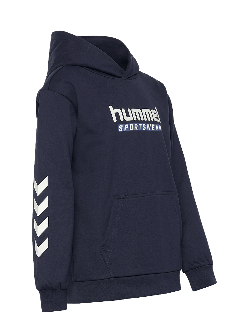 Hummel - hmlJR LOGO HOODIE - huvtröjor - dress blues - 3