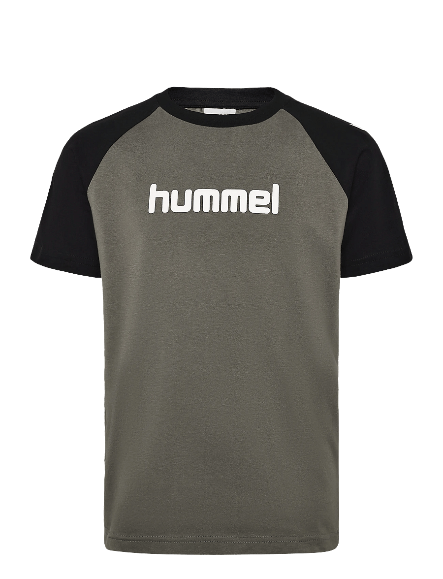 Hummel - hmlJR LOGO T-SHIRT S/S - sporttoppar - castor gray - 0