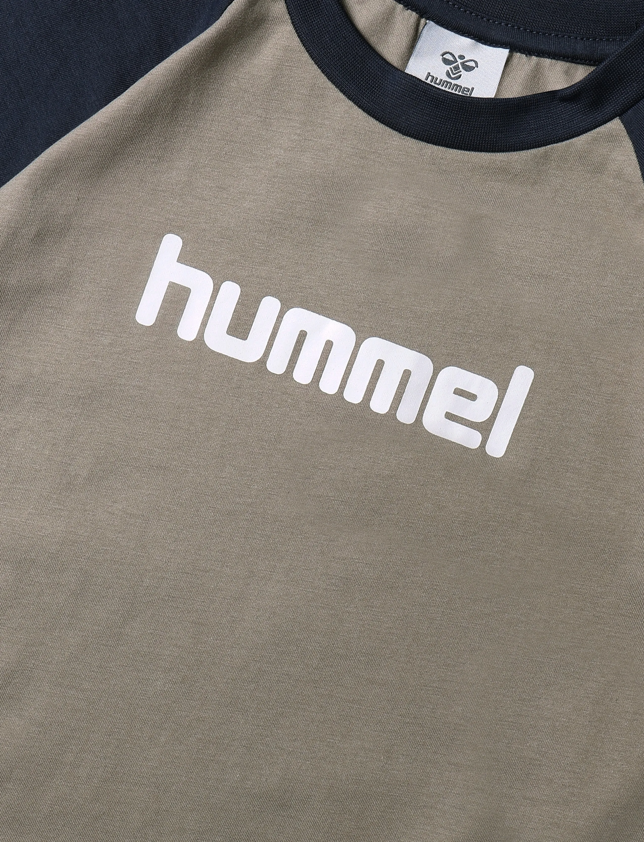 Hummel - hmlJR LOGO T-SHIRT S/S - sportoberteile - vintage khaki - 2