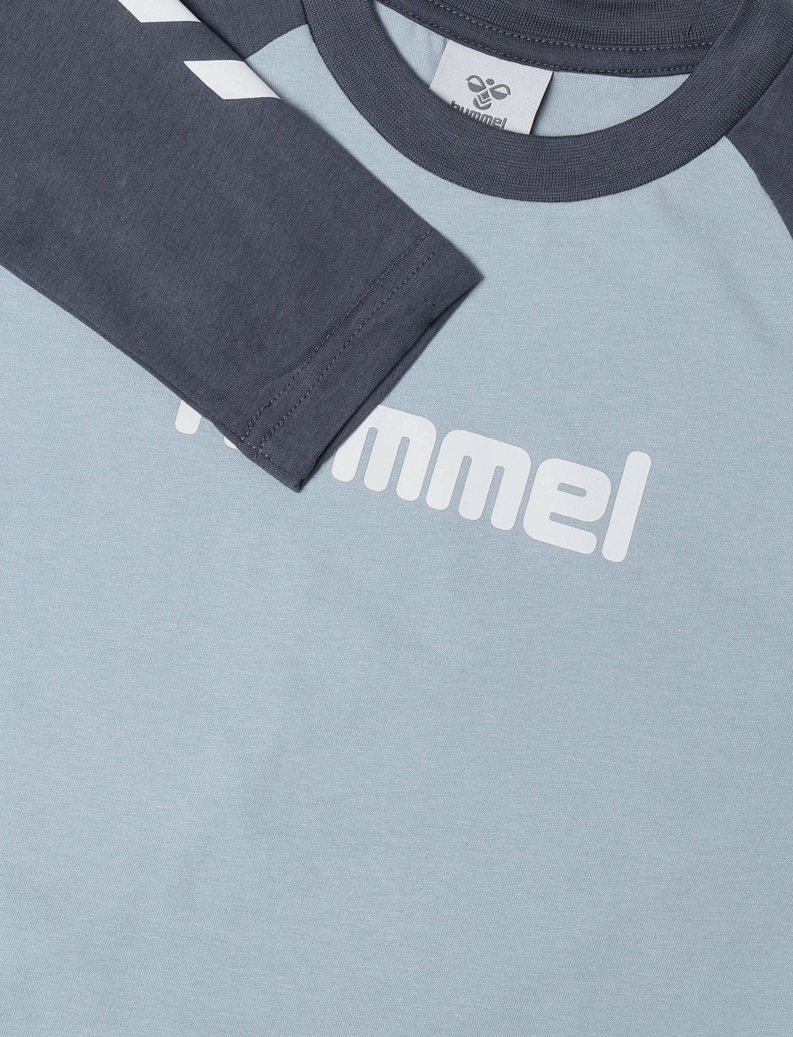 Hummel - hmlJR LOGO T-SHIRT L/S - pikkade varrukatega t-särgid - dusty blue - 2