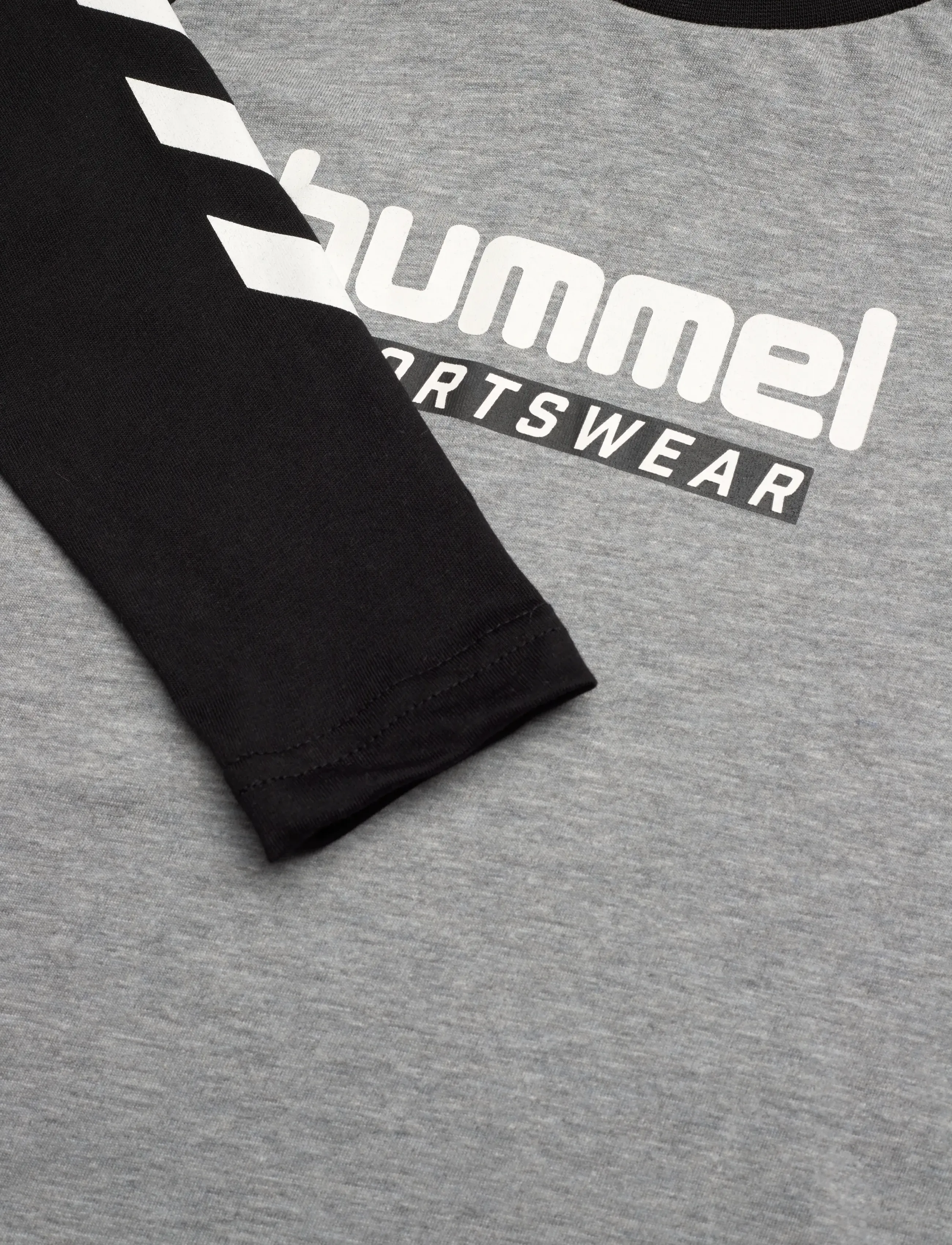 Hummel - hmlJR LOGO T-SHIRT L/S - grey melange - 2