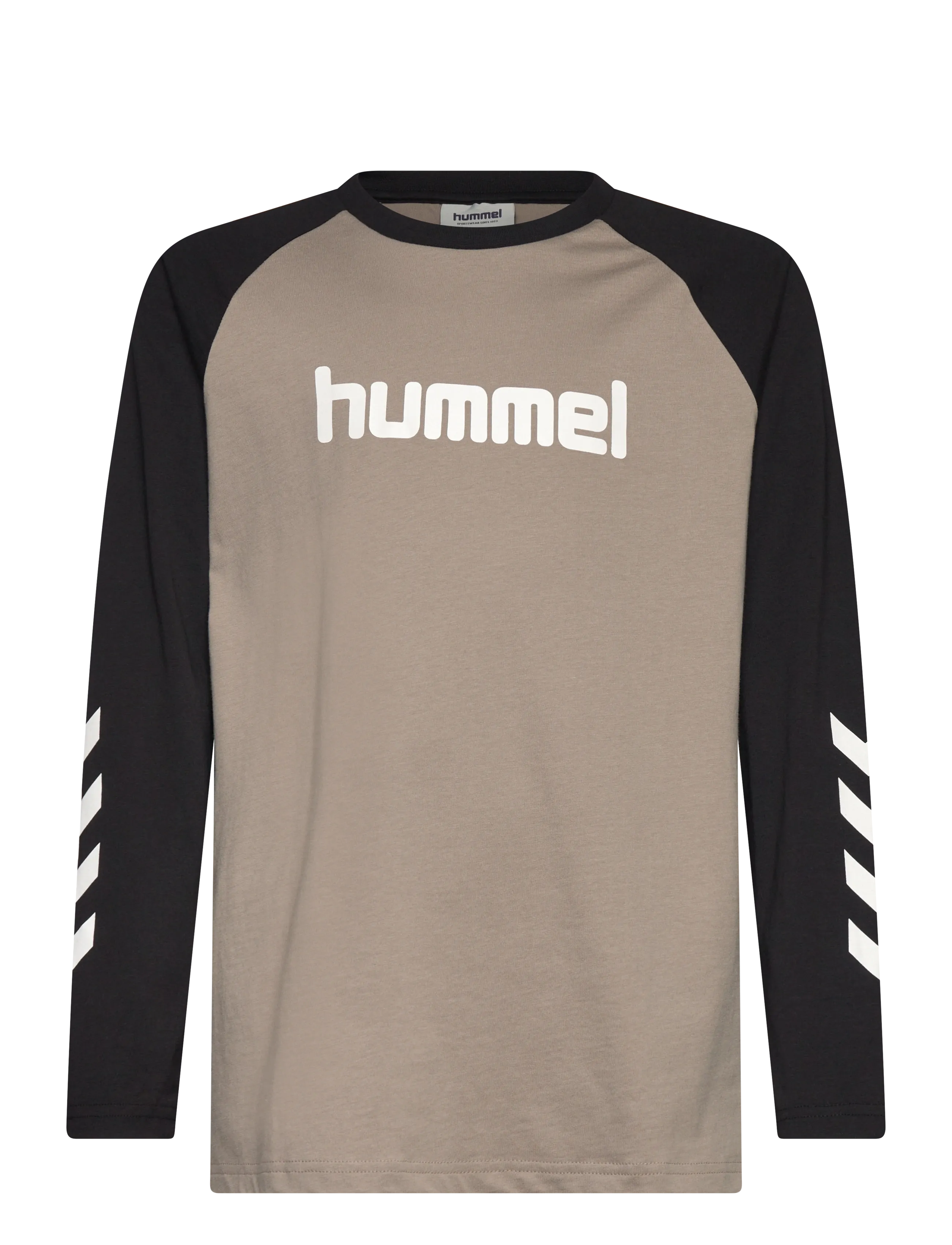 Hummel hmlJR LOGO T-SHIRT L/S - Tøj - ROCK RIDGE / multi