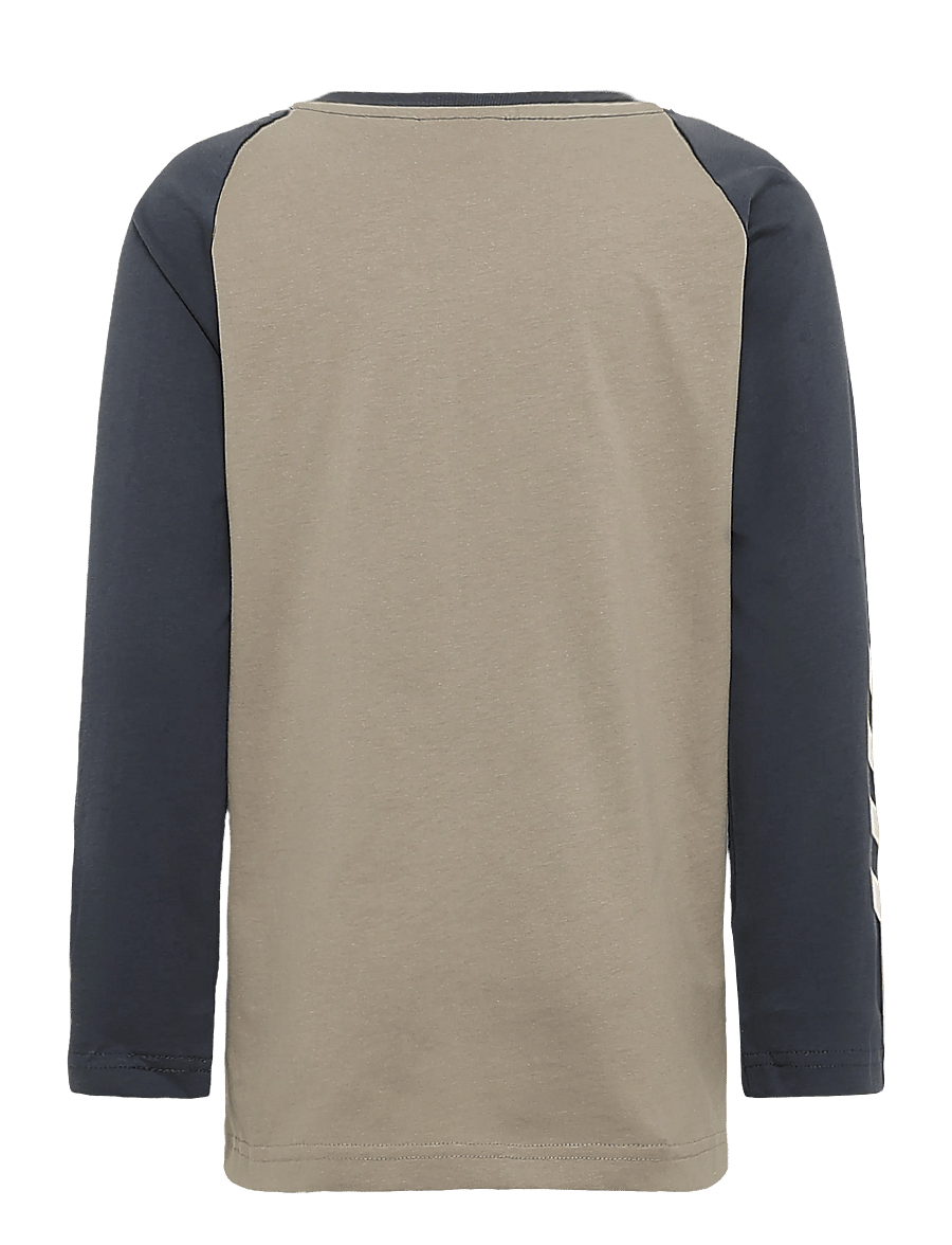 Hummel - hmlJR LOGO T-SHIRT L/S - langærmede t-shirts - vintage khaki - 1