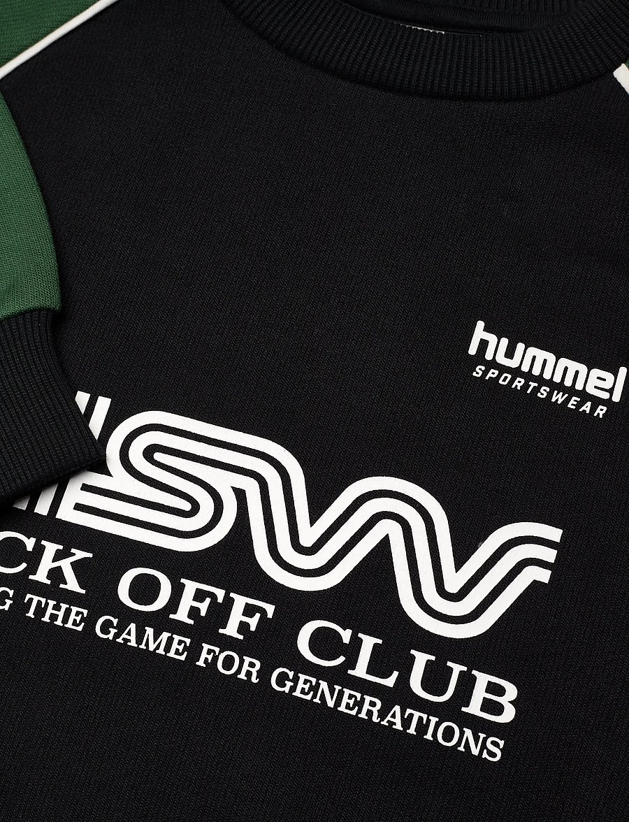 Hummel - hmlJR OVERSIZED CREW HSW - sweatshirts - dark green - 2