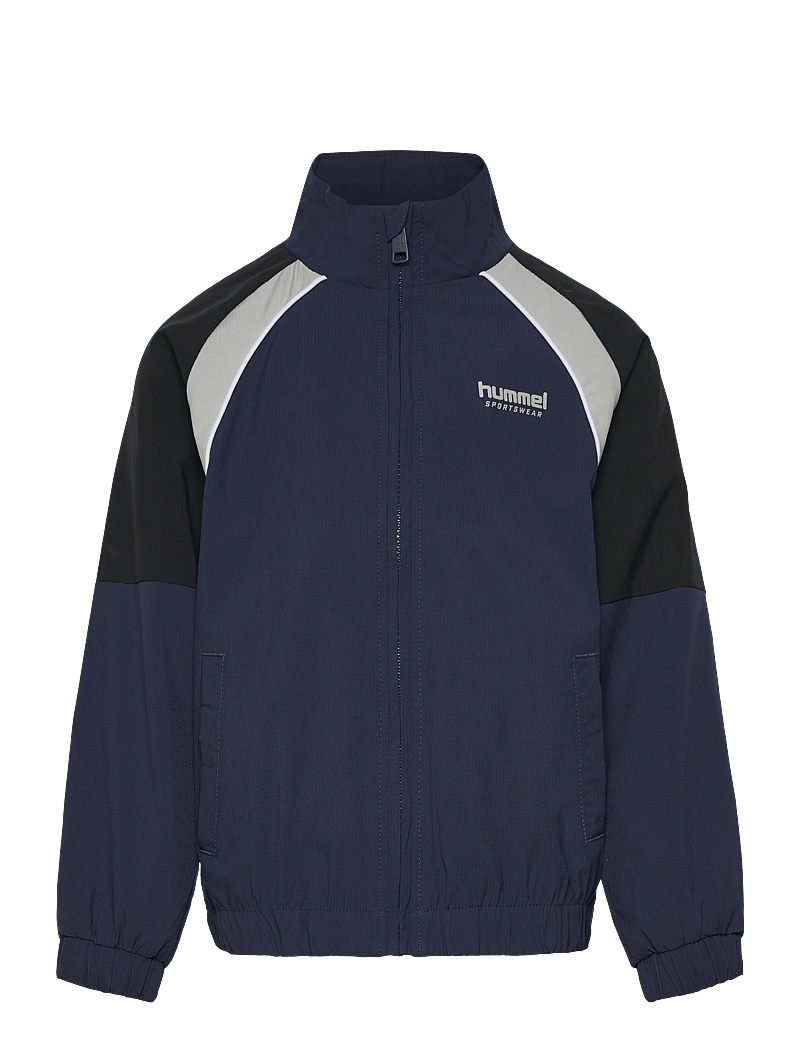 Hummel - hmlJR LOOSE TRACKSUIT ZIP JACKET - sweatshirts - dress blues - 0
