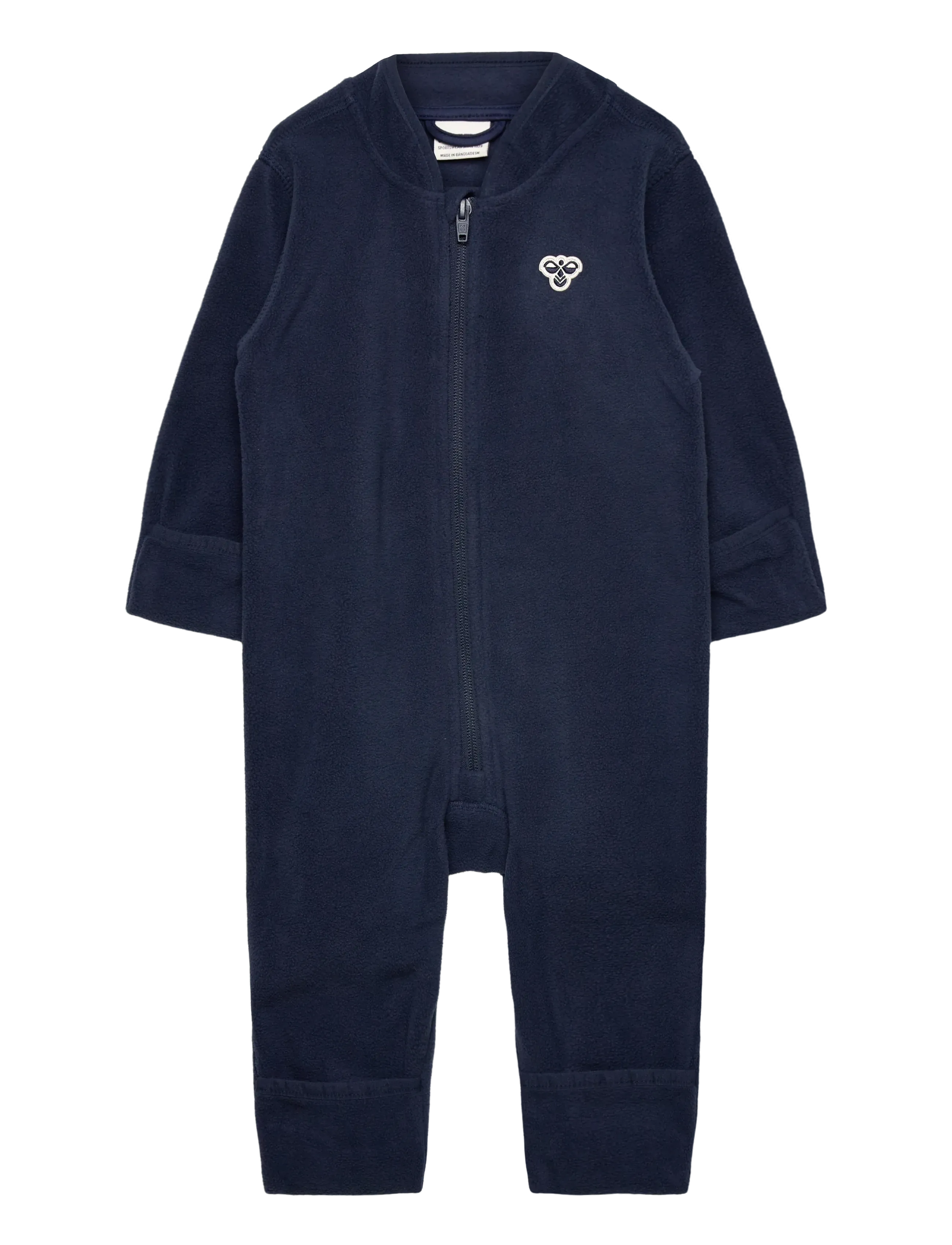 Hummel Hmlmini Fleece Zip Suit Bee, Børn, Fleece Lynlåsdragt, Navy, Str: 98