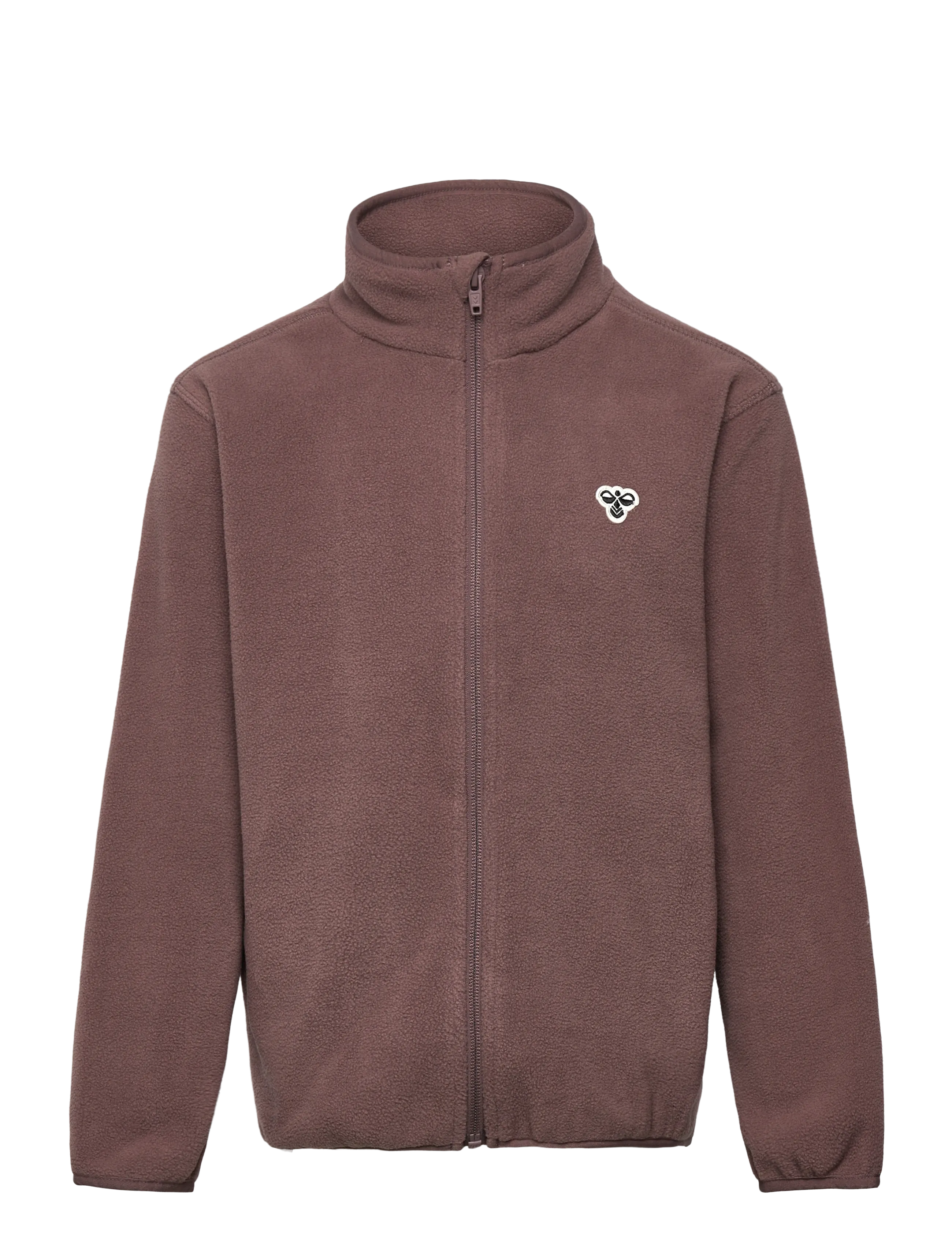 Hummel Hmljr Fleece Zip Jacket Bee, 122, Brown, Yderbeklædning Af Fleece > Fleecejakker, Børn