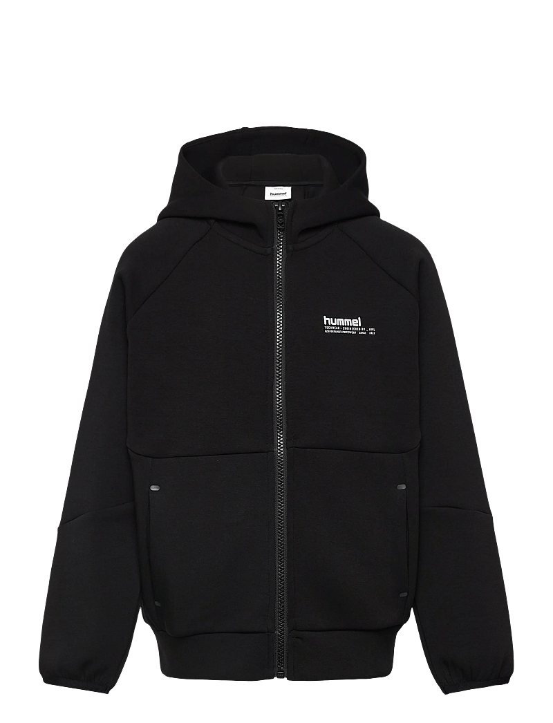 Hummel - hmlJR TECH FLEECE ZIP HOODIE - džemperi ar kapuci - black - 0