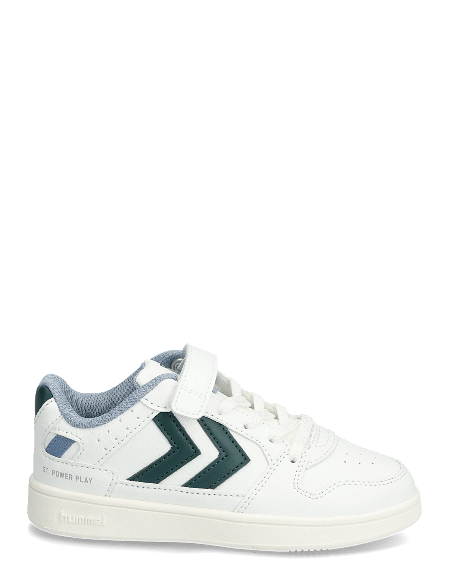 Hummel - ST POWER PLAY JR - låga sneakers - white/green - 1