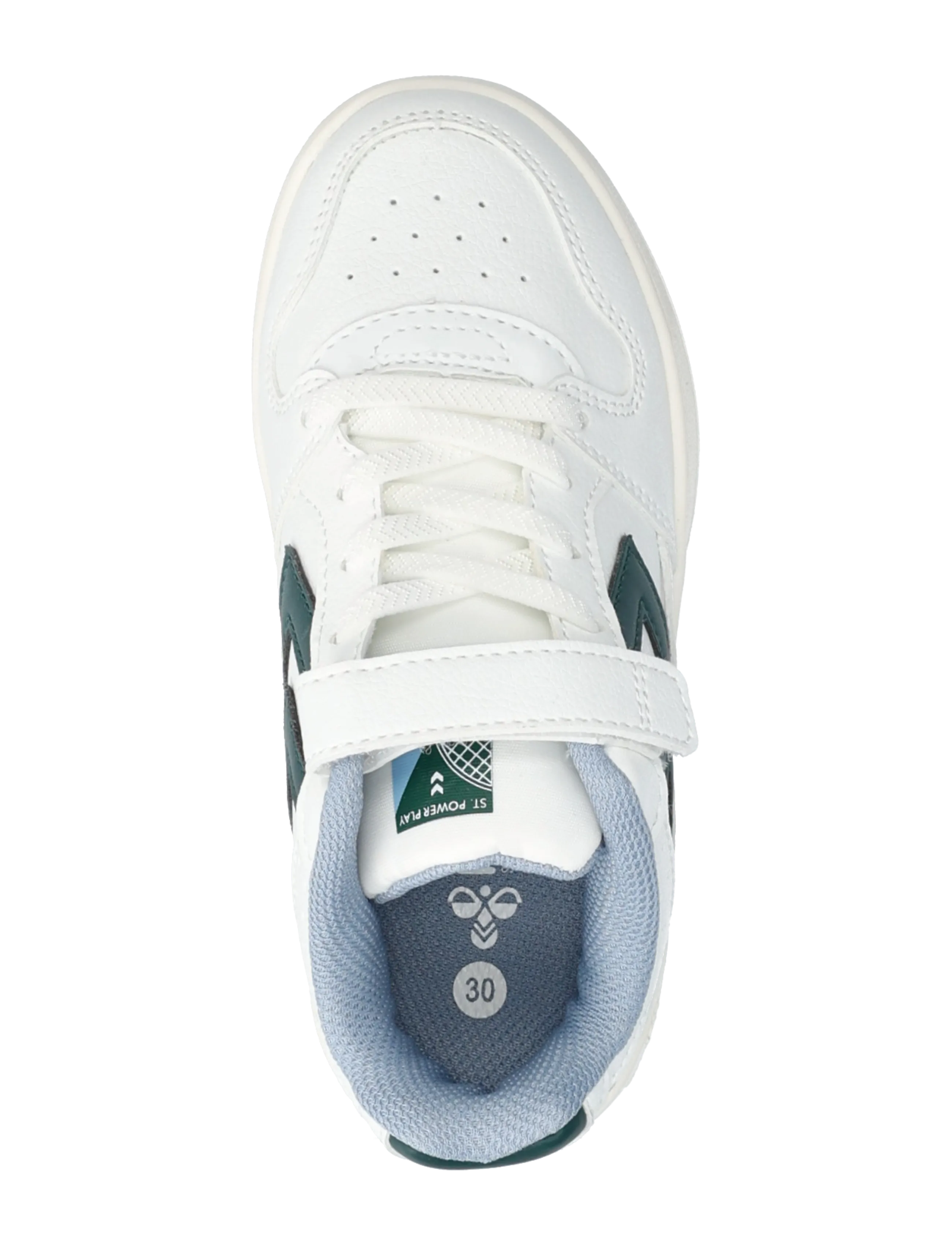 Hummel - ST POWER PLAY JR - kõrge säärega tossud - white/green - 3