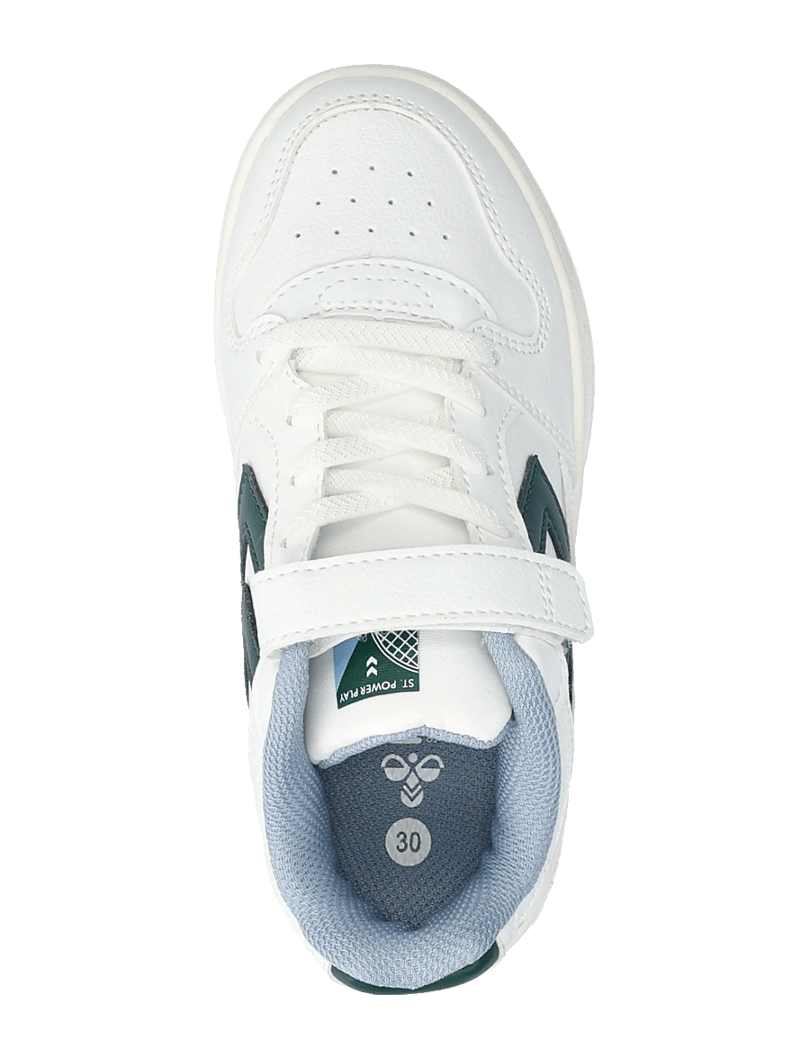 Hummel - ST POWER PLAY JR - låga sneakers - white/green - 3