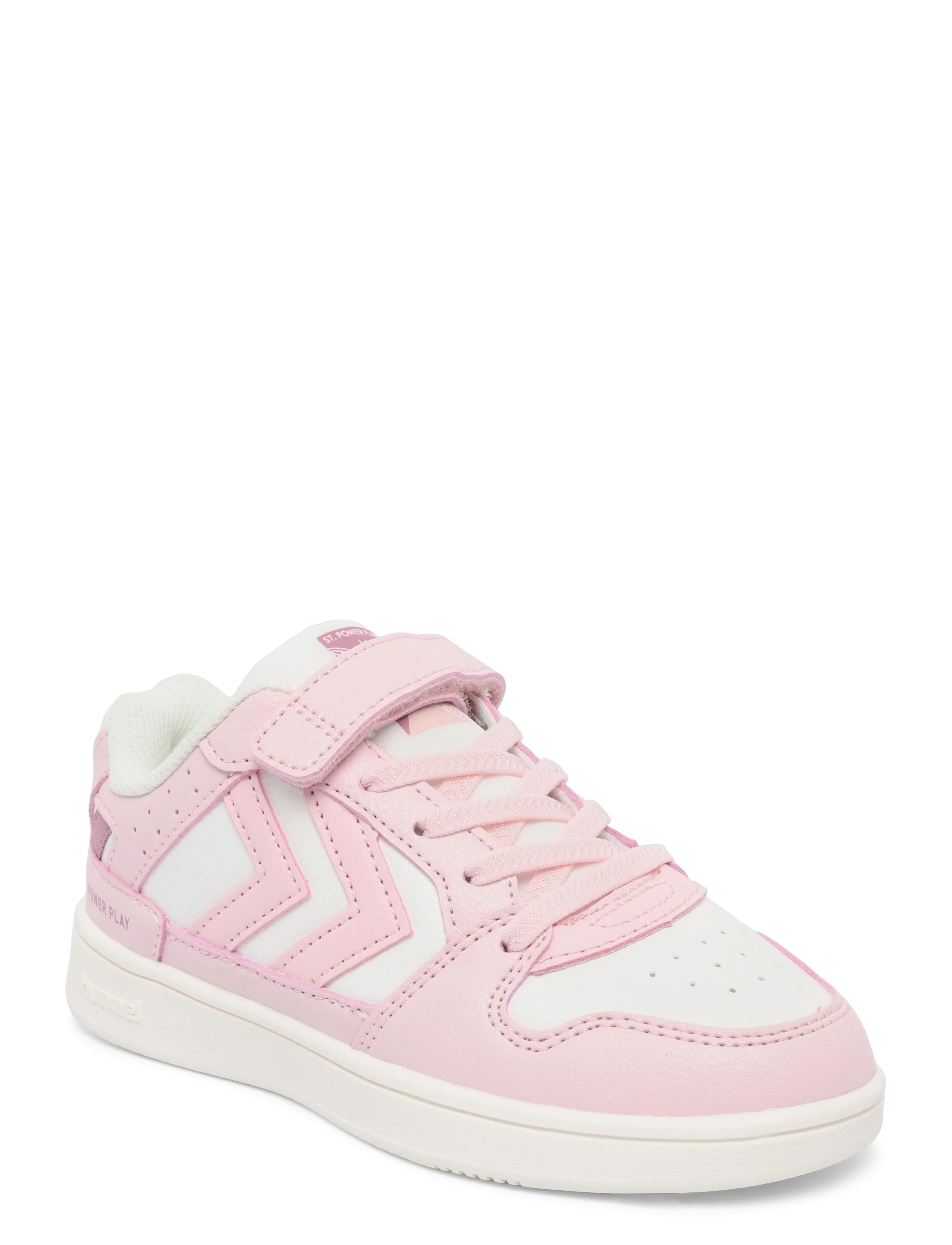 Hummel ST POWER PLAY JR - Sko - WHITE/PALE LILAC / pink/rose
