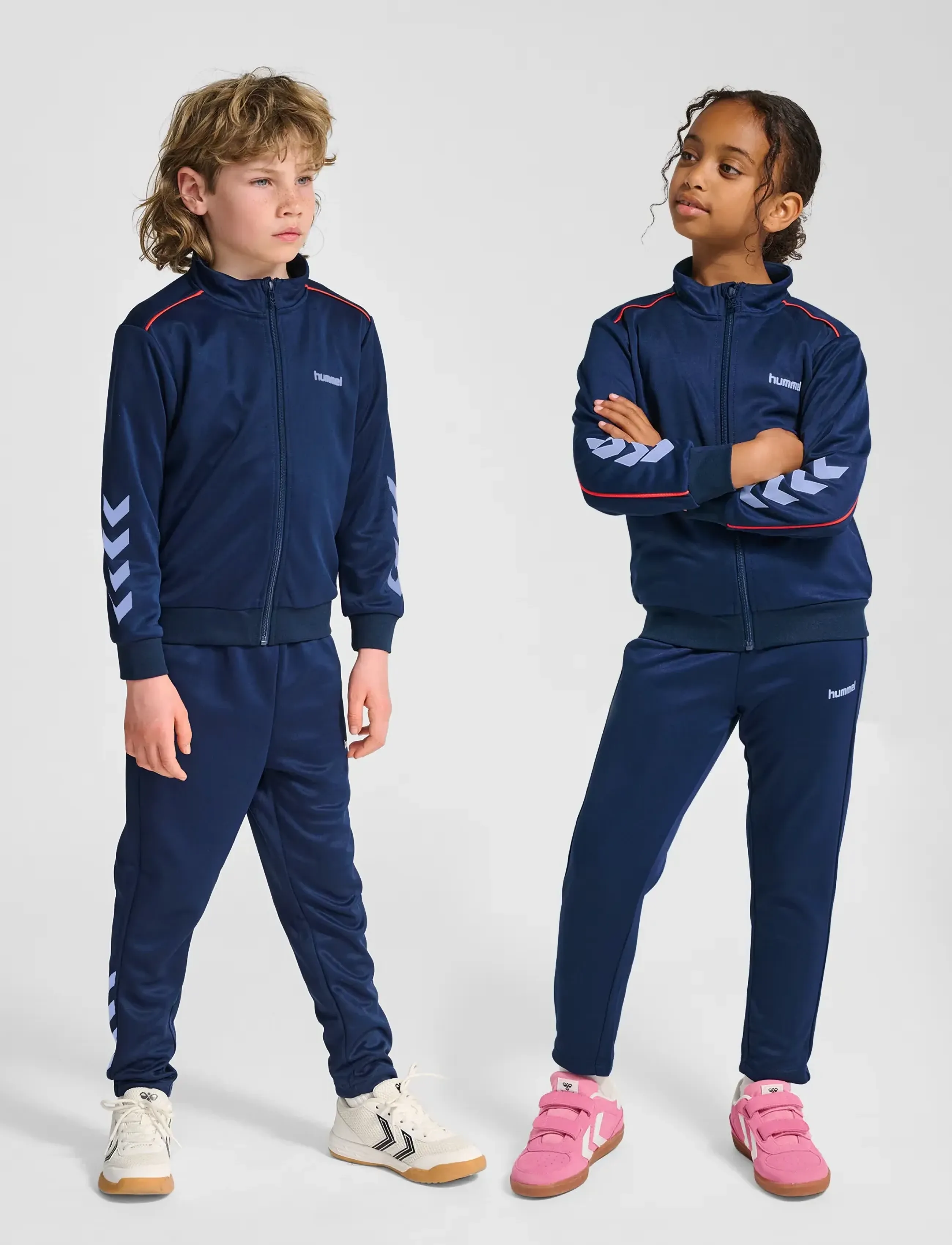 Hummel - hmlJR TRACKSUIT - autumn savings - dress blues - 0