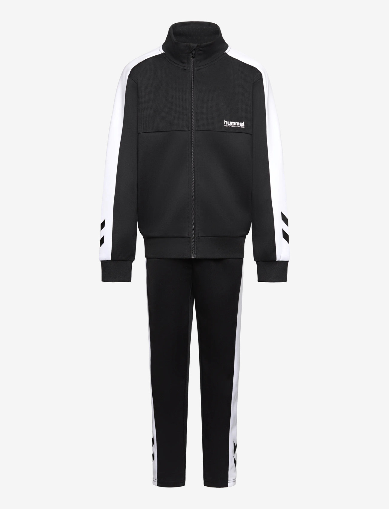 Hummel hmlJR COLORBLOCK TRACKSUIT - Inspiratsioon - BLACK / black